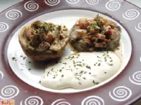 Fotografija recepta: Polnjeni jurčkovi klobuki