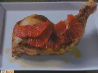 Fotografija recepta: Kurje bedro z grenivko