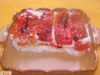 Fotografija recepta: Riževa zloženka s pečenimi paprikami