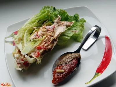 Polnjena solata po mediteransko