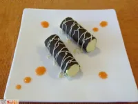 Fotografija recepta: Čokoladni kanelon s pomarančnim mascarponejem