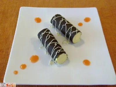 Čokoladni kanelon s pomarančnim mascarponejem