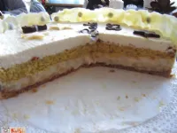 Fotografija recepta: Bela torta Amaretto