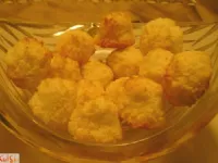 Fotografija recepta: Enostavni kokosovi poljubčki