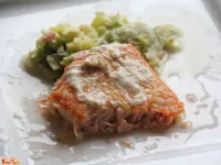 Fotografija recepta: Losos v parmezanovi srajčki