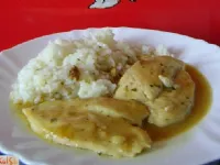 Fotografija recepta: Piščančji file z gobovo omako