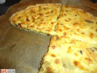 Fotografija recepta: Quiche s šampinjoni in gorgonzolo