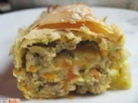 Fotografija recepta: Mesno-zelenjavni zavitek
