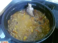 Fotografija recepta: Ričet s svežimi svinjskimi nogicami