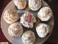 Fotografija recepta: Muffini s kokosovo kremo