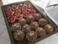 Fotografija recepta: Skutina pita z višnjami/marelicami