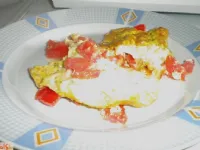 Fotografija recepta: Jajčna omleta Djerba