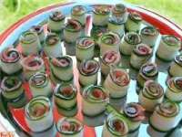 Fotografija recepta: Lososovi zvitki s sirom mascarpone