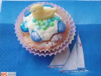 Fotografija recepta: Muffini z belo čokolado in jagodami