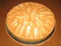 Fotografija recepta: Rabarbarin kolač s snegom