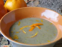 Fotografija recepta: Juha iz pečenih šampinjonov