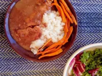 Fotografija recepta: Puranji zrezki v vinski omaki