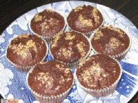 Fotografija recepta: Čokoladno-lešnikovi mafini