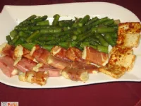 Fotografija recepta: Sir v pršutu s šparglji