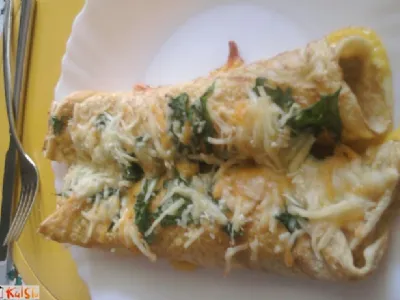 Palačinke s tuno in rukolo