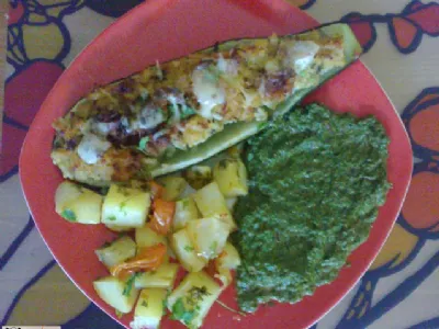 Nadevane bučke s prilogo