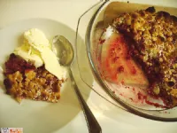 Fotografija recepta: Malinina mehka pita - Hallon smulpaj 