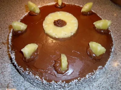 Čokoladna torta z ananasom