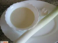 Fotografija recepta: Česnovo-porova kremna juha