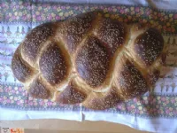 Fotografija recepta: Praznična mlečna bela pletenica 