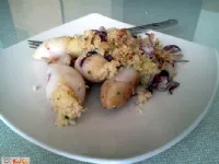 Fotografija recepta: Polnjeni lignji s kuskusom