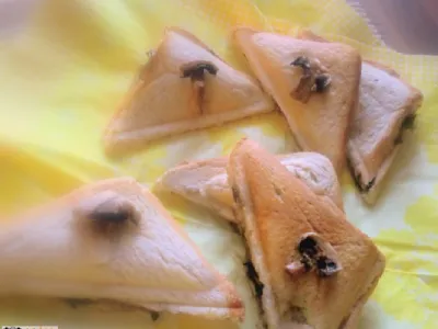 Toast s šampinjoni in porom