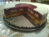 Fotografija recepta: Oranžno - višnjeva torta