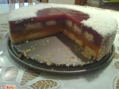 Oranžno - višnjeva torta