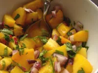 Fotografija recepta: Salsa iz breskev (veganska)