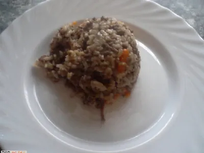 Rižota z mletim mesom 