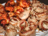 Fotografija recepta: Mini pica puranje roladice