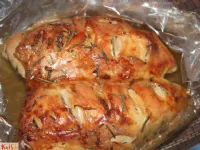 Fotografija recepta: Pretikane piščančje prsi po mediteransko