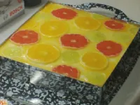 Fotografija recepta: Jogurtova torta s pomarančo in kokosom