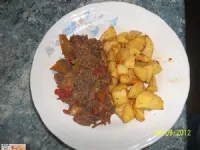 Fotografija recepta: Mleto meso z barvito sočno zelenjavo