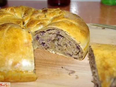 Dietni skutno-borovničev zavitek