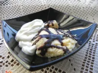 Fotografija recepta: Karamelna panna cotta s čokoladnim prelivom