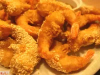 Fotografija recepta: Sezamovi rakci z medeno gorčično omako