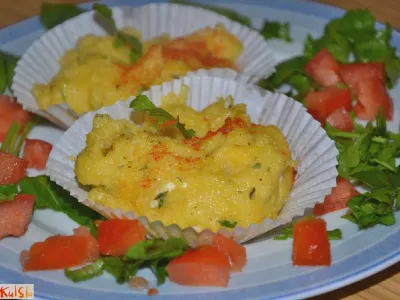 Zeliščna polenta s feta sirom