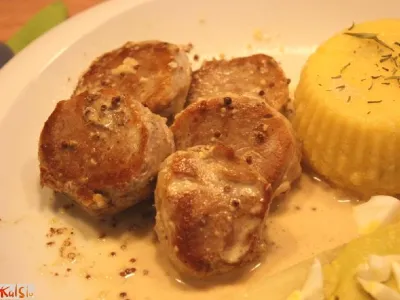 Svinjska ribica v gorčični omaki