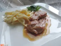 Fotografija recepta: Telečja ribica v limonovi kremi