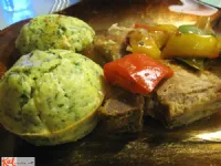 Fotografija recepta: Špinačni feta muffini