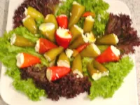 Fotografija recepta: Pekoče maski papričice