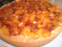 Fotografija recepta: Pita s pudingom in breskvami