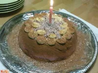 Fotografija recepta: Pisana puding torta