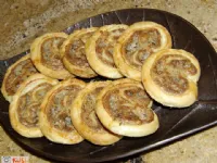 Fotografija recepta: Slani prigrizki - Slani Palmiers